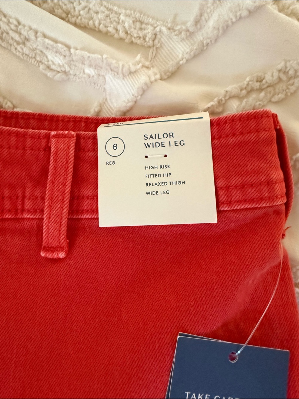 Universal Thread Red Wide-Leg High-Rise Jeans - Picture 4 of 7